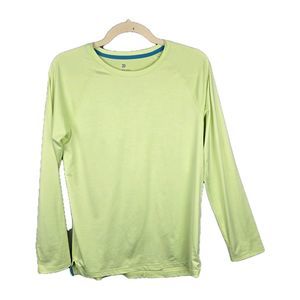 All In Motion Athletic Top Shirt Women's XL Yellow Activewear Stretch Yoga